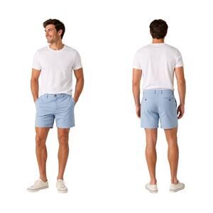 Light Blue chino vineyard vines preppy club breaker 8" shorts EUC casual career